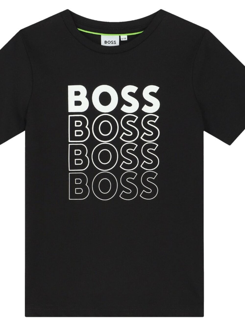 Hugo BOSS Boys Black 3D Logo T-Shirt – Size 12 / XS (Slim Fit) Color: Black